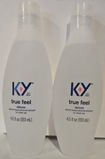 K-Y True Feel Silicone-Based Personal Lubricant 4.5oz (LARGE BOTTLES)
