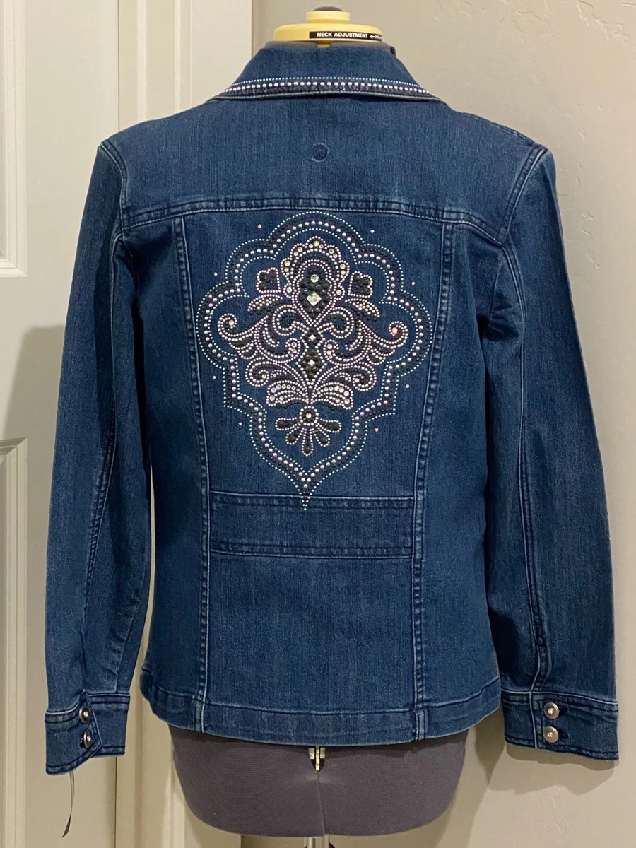 Christine Alexander Crystal Denim Jacket eBay