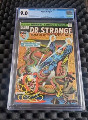 Doctor Strange # 1 CGC 9.0 1974 1st Appearance SILVER DAGGER Marvel ...