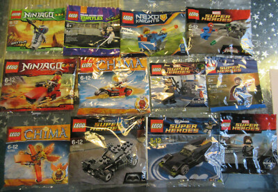 LEGO  Polybag wähle: Ninjago Ninja Turtles Super Heroes Chima Jurassic World Neu