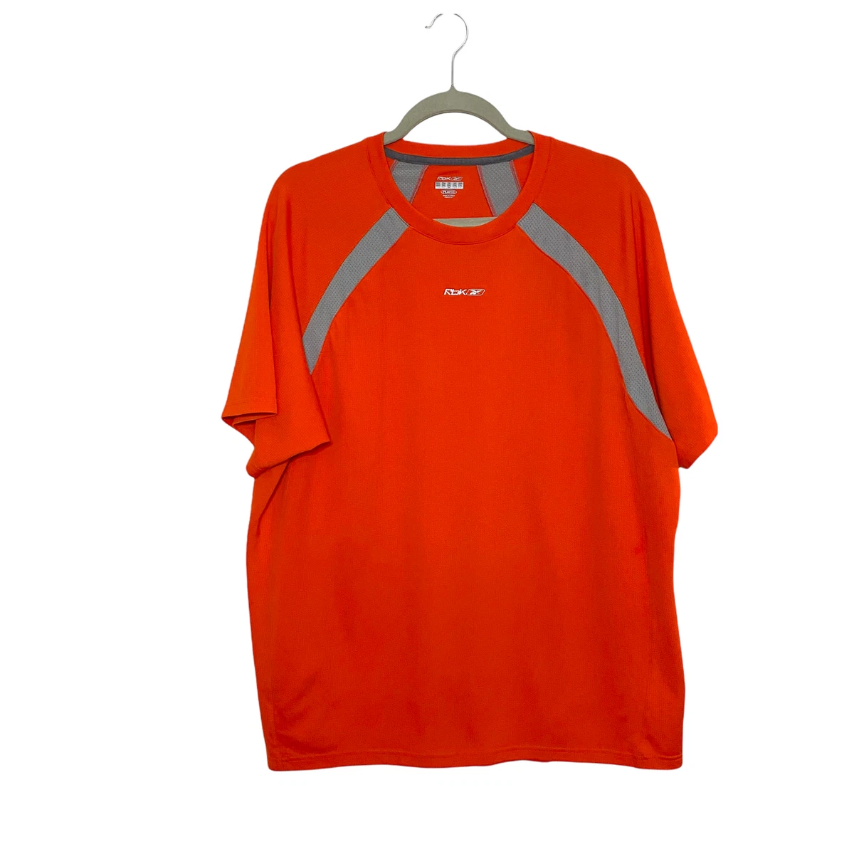 RBX activewear top orange and gray breathable material 2XL EUC