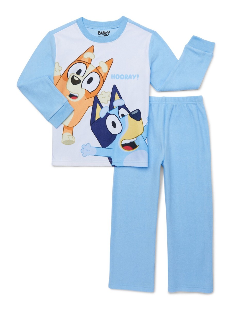 NEW BLUEY HEELER PUP & BINGO BOYS SIZE 8 OR 10/12 FLANNEL PAJAMAS