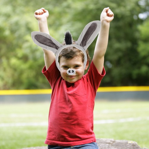 2 Juegos Elegante Diadema de Oreja de Dibujos Animados Decoración de Pajarita Preciosa Decoración de Nariz para Fiesta Nuevo