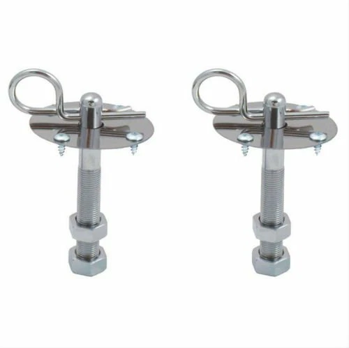 Bonnet Pins Chrome Plated Universal Steel Hairpin Hood And Deck Kit Racing Style - Picture 5 of 8