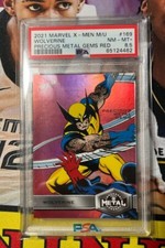 2021 UD Marvel X-Men Metal Universe Wolverine Precious Gems Red PMG /100 PSA 8.5