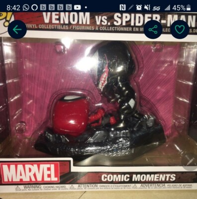 Venom vs Spiderman Funko with Comic | eBay