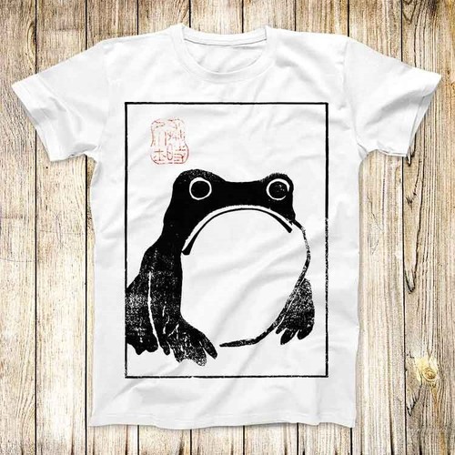 Unimpressed Frog Japanese Art Star TV T Shirt Meme Men Women Unisex Top Tee 3630 - Afbeelding 1 van 2
