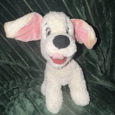 Disney Store 101 Dalmatians Plush PENNY Girl Puppy Dog 6  Pink Collar Sitting