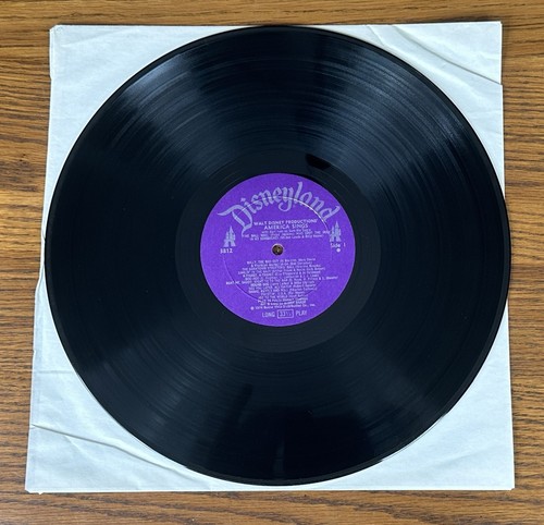 DISNEY AMERICA SINGS RECORD BURL IVES LP w BOOK DISNEYLAND Splash Mountain 3812 - Picture 5 of 10