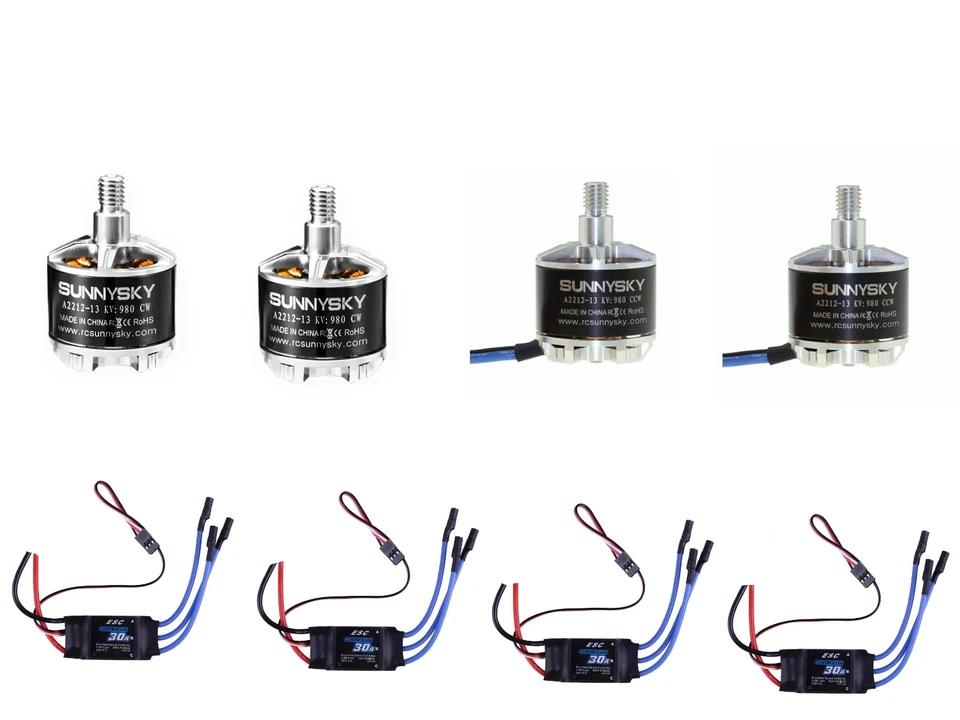 F450 Drone + 4x Sunnysky 2212-13 980KV + 4X XXD 30A ESC include Foot and - Image 3 of 4
