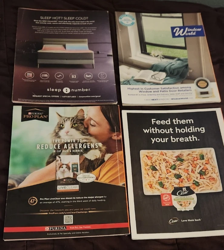 Set of 8 Good Housekeeping Magazine Lot with Ripped Covers (2023) - Image 2 of 4