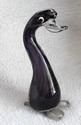 L👀K Vtg Purple Platypus Duck  Murano Art Glass Figurine Sculpture Hand Blown