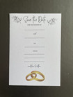 Wedding stationery - pack of 10 simple 'Save the date' cards