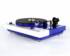 Restored Turntable TD 320 Bicolor White Blue