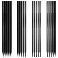 Rebar Stakes 16 Inch 20 Pack Heavy Duty Ground Anchors with Chisel Point End ...