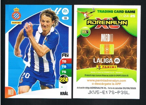 CARD ADRENALYN XL 2024-25 EQUIPO COMPLETO RCD ESPAÑOL PANINI - Imagen 12 de 20