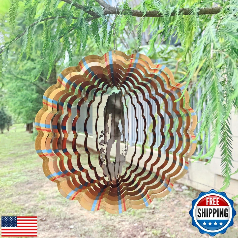 MILLCLOUD Bigfoot Wind Spinner Outdoor Garden Decor 3D Visual Effect - Image 2 of 4