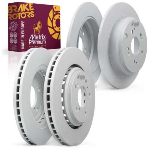 4PCS Front Rear Brake Disc Rotor Set for 2007-2013 Acura MDX 12-17 Honda Odyssey