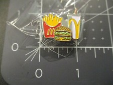 MCDONALDS Big Mac Meal PIN badge button lapel fast food burger big mac G