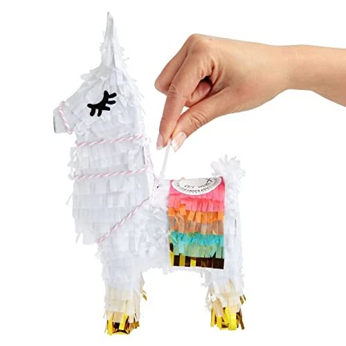 3 Pack Mini Llama Pinata for Birthday Party, Fiesta, Cinco de Mayo Decorations - Image 4 of 4
