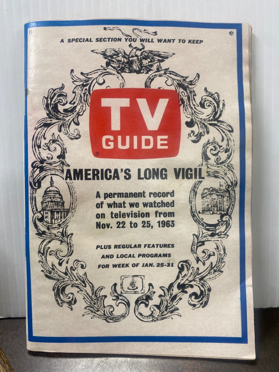 Divine Force-T.V guide +Sir Ibu ‎12 TV GUIDE Special Section Nov. 22-25, 1963 America's Long Vigil JFK