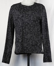 Hang Ten UV Protection UPF 50 Black Floral Long Sleeve Rash Guard Shirt XL