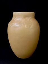 Rookwood 1929 Vintage Arts  Crafts Small Yellow Pottery Ceramic Vase 2139-4.75"