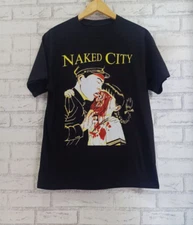 Vtg Naked City Band Music Tour Cotton Black All Size T Shirt