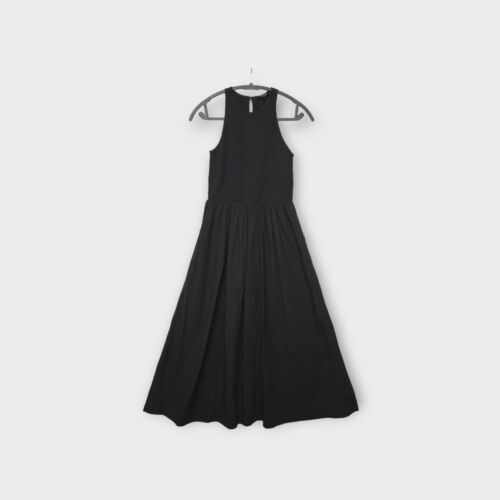 Vestido midi MADEWELL The Melody Popelina Calada Negro XXS NUEVO CON ETIQUETAS - Imagen 3 de 8