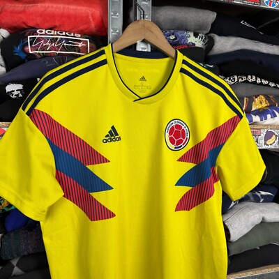 COLOMBIA 2018 2019 HOME FOOTBALL SHIRT SOCCER JERSEY ADIDAS CW1526
