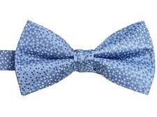 The Men's Store L109601 Mens Blue Dotted Silk Pre Tied Bowtie One Size