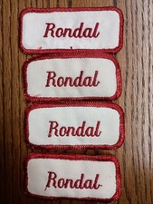 Rondal Name Tag Vintage Patches (Lot of 4)