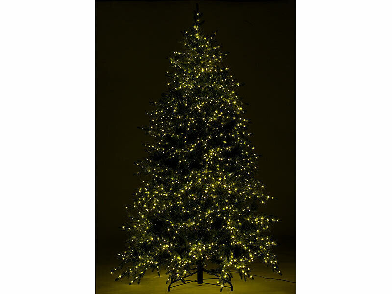 Sapin de Noël à LED Infactory guirlande 3000 LED blanc chaud programmable
