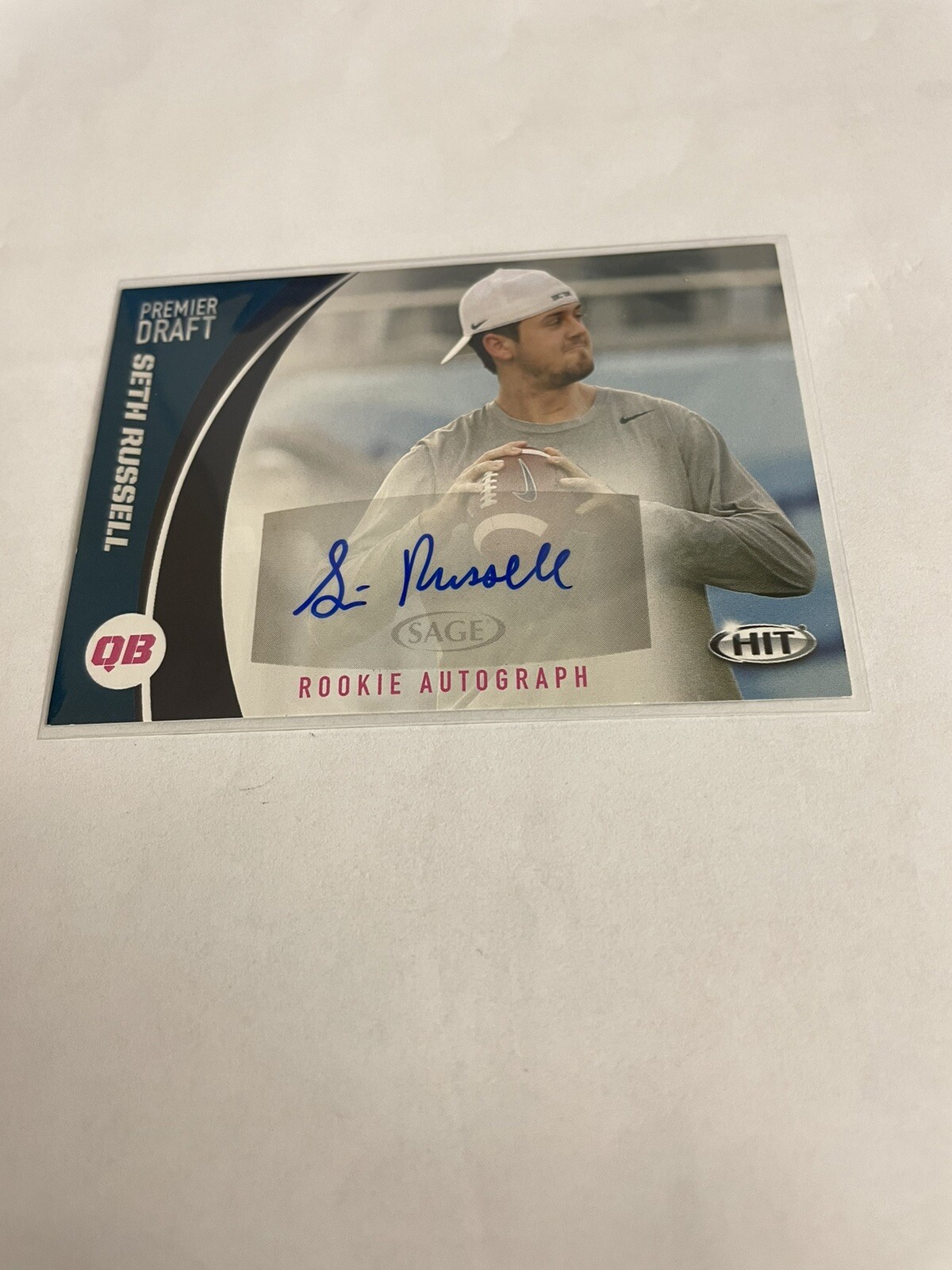 2017 Sage Hit Premier Draft Rookie Autograph Seth Russell (A85)