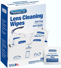 Physicianscare Pre-Moistened Anti-Fog, Anti-Static Lens Wipes for Eyeglasses, 1