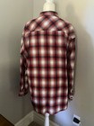 Forever 21 Mens Flannel Shirt Button Down Plaid Red Cotton Size M — photo 4