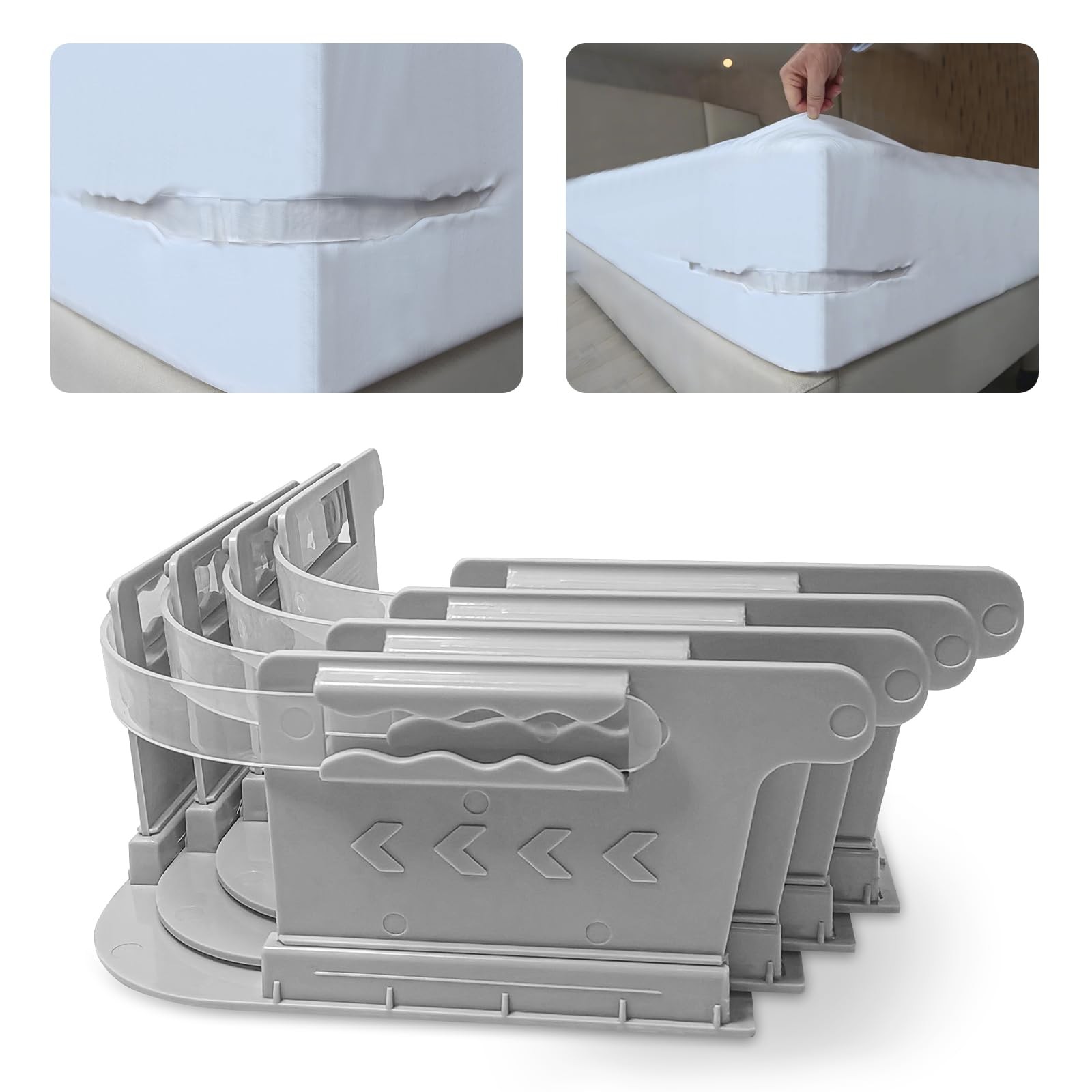 Bed Sheet Holders for Corners, Sheet Holders Keep Sheets Firm & Tight - Lock ...