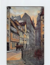 Postcard Salzgasse Street Dresden Germany