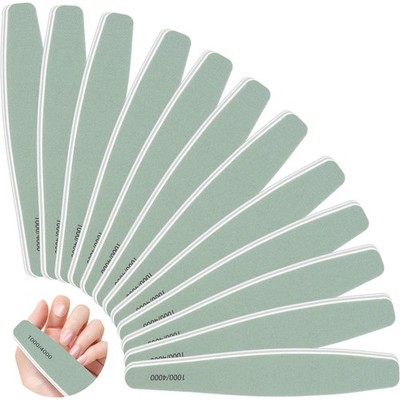 Nagelfeile 1000/4000 Körnung 12 Stück Profi Polierfeile Nagelbuffer Nagelstudio
