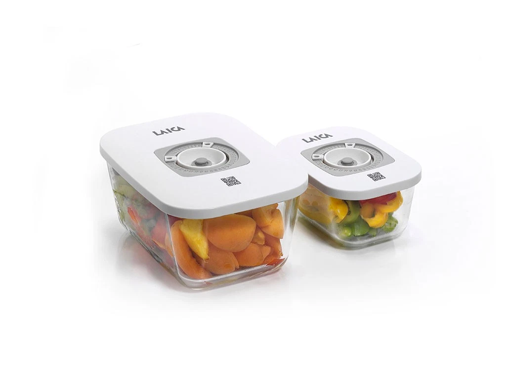 Food Vacuum Sealer Containers 0.5L and 1.5L Food Storage Cannisters by LAICA
Opens in a new window o