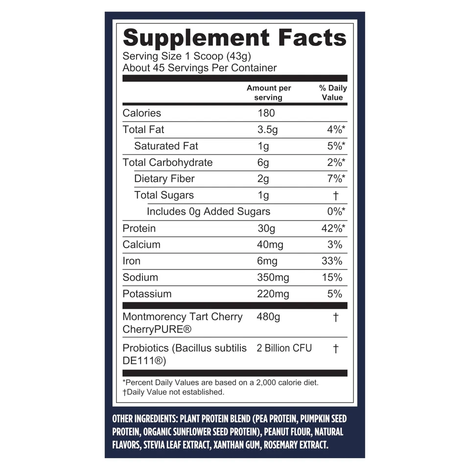 Proteína Vega Sport Vegana en Polvo + Recuperación - 30g Proteína Vegetal por Porción... Foto 4 de 4