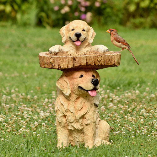 Playful Puppies Birdbath - Picture 6 of 6