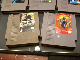 NES game lot, BAD DUDES, NINJA GAIDEN, ASTYANAX, MARIO BROS. ARCADE CLASSIC,GOLF