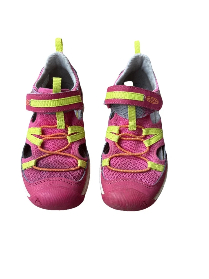 Sandalias de agua híbridas KEEN Big Kids talla 13 rosa naranja senderismo ajustables al aire libre Foto 2 de 4
