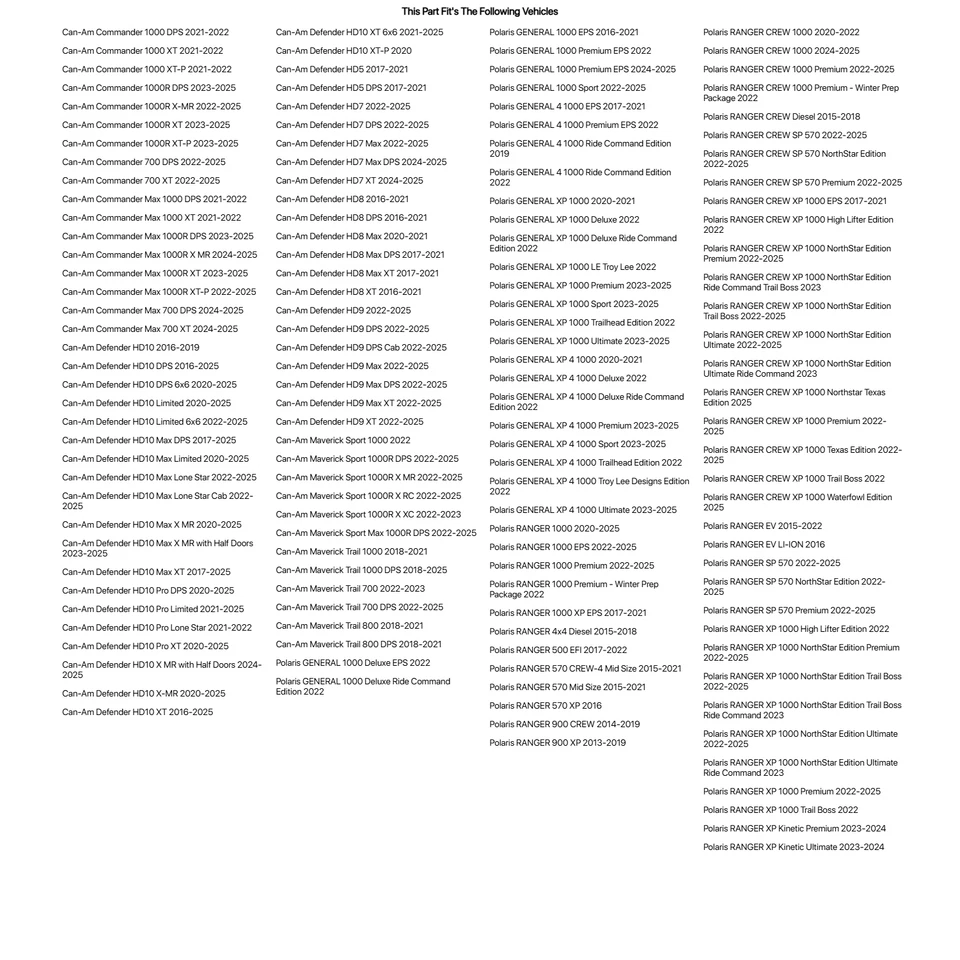 Kit de montaje multiusos Axia Alloys HD hacia adentro para Can-Am Commander 1000R X-MR 2022 Foto 2 de 2