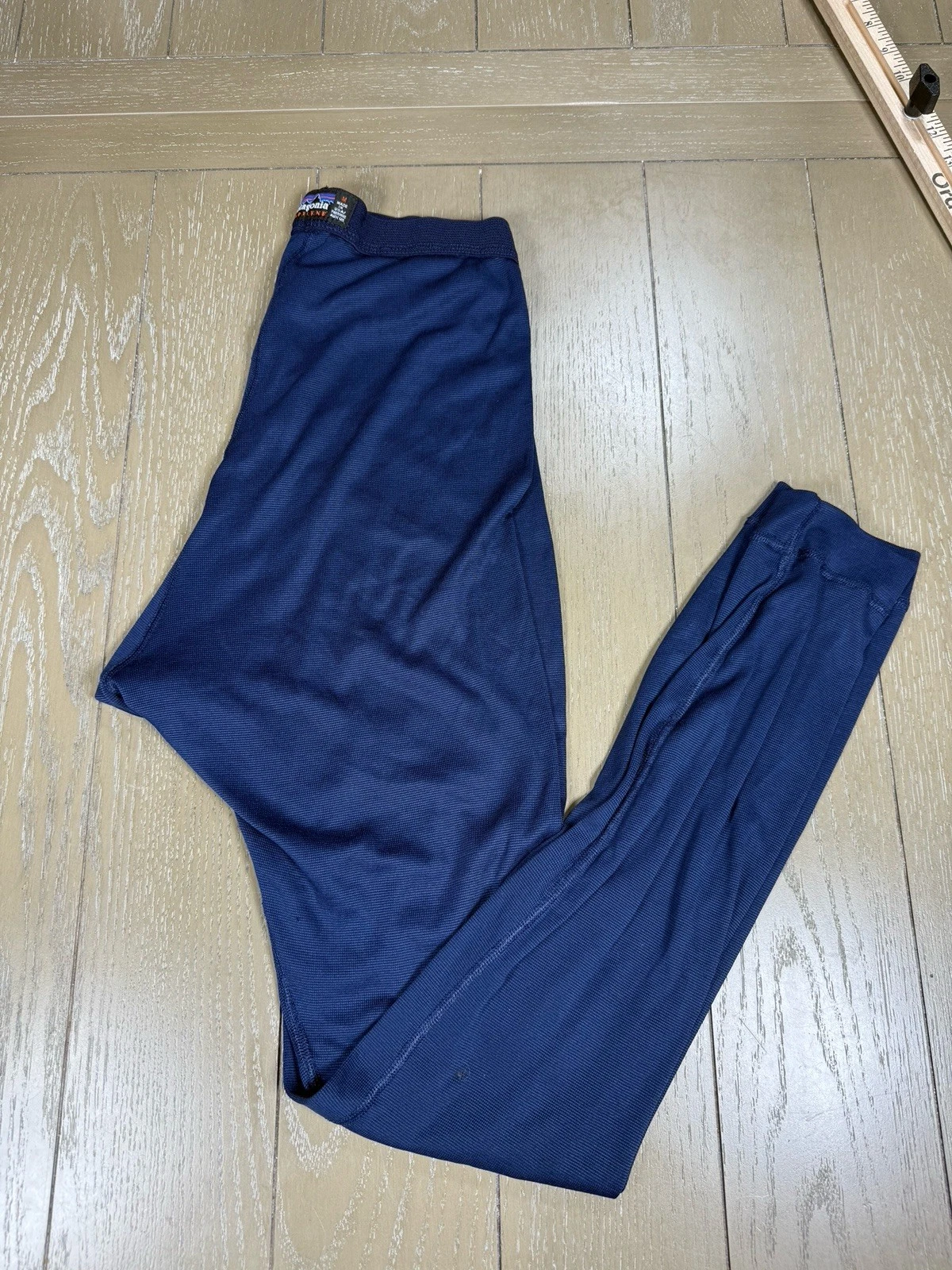 VINTAGE Patagonia Men Pants Medium Navy Base Layer Capilene Activewear