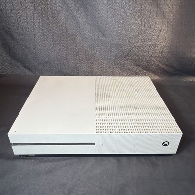 Microsoft Xbox One S Model 1681 Console White For Parts or Repair READ