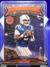 2024 Panini Certified Anthony Richardson #2 Certified Stars Mirror Orange SN