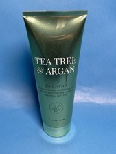 Clinical Works Tea Tree  Argan Foot Scrub 8.4oz Hydrating Exfoliating New