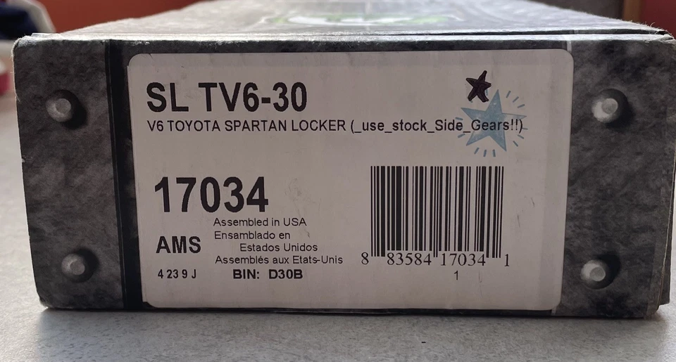 Armario Spartan para aplicaciones Toyota V6, 30 ejes spline, con engranajes laterales comunes Foto 3 de 3